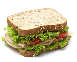 sandwich de pavo saludable